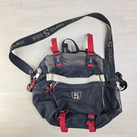 Vintage 1990s Triple Five 5 Soul Convertible Shoulder Backpack Hip Waist Bag 3-1 - Picture 1 of 16